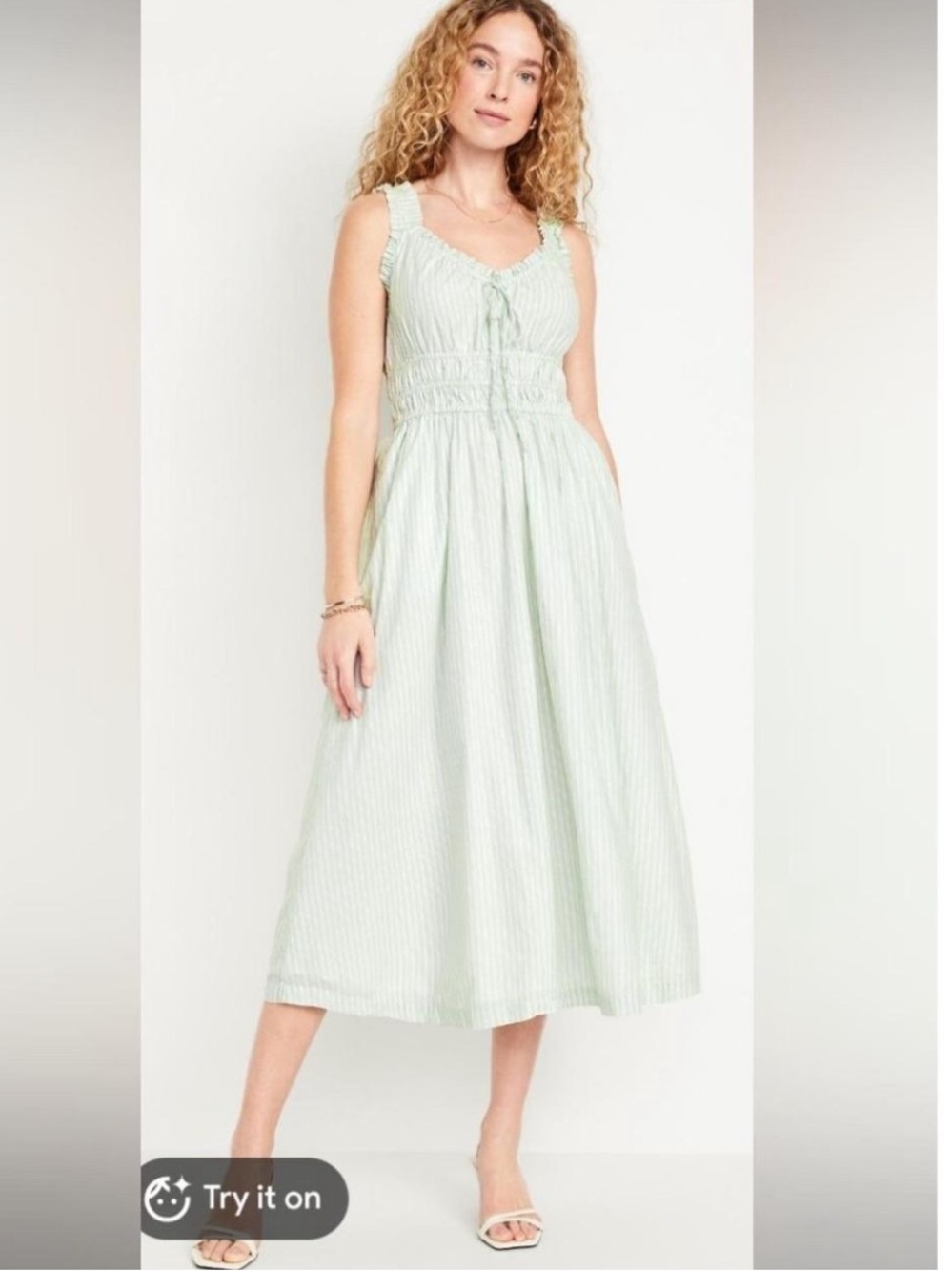 Old Navy A-line cotton stripe maxi